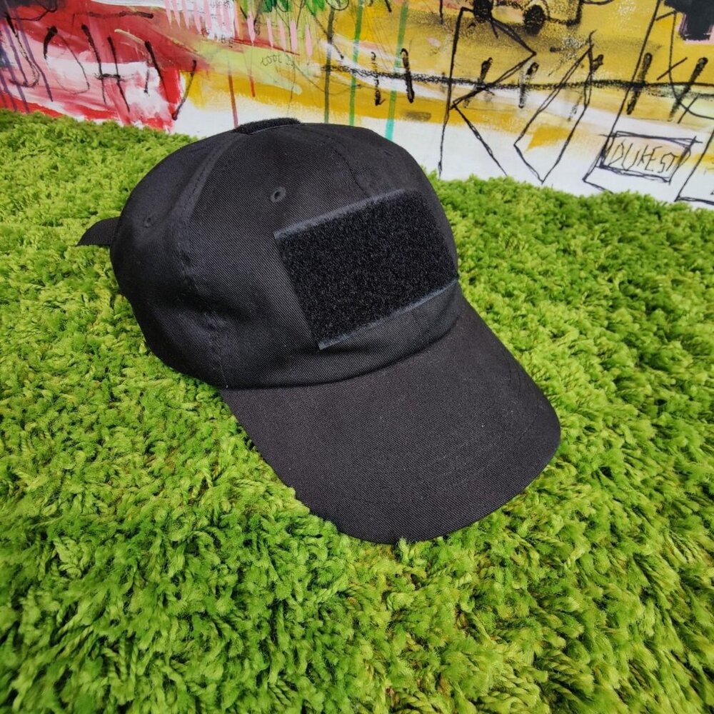 'Rothco' military utility black strapback cap